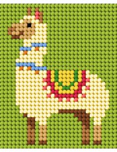 Canvas kit kind - Kleine lama