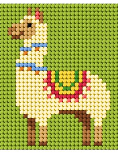 Canvas kit kind - Kleine lama