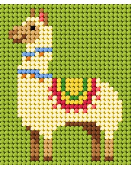 Canvas kit kind - Kleine lama