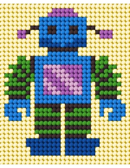 Canvas kit voor kinderen - Kleine robot