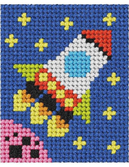 Canvas kit voor kinderen - De raket