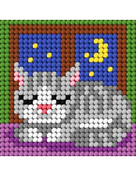Canvas kit kind - Het slapende katje