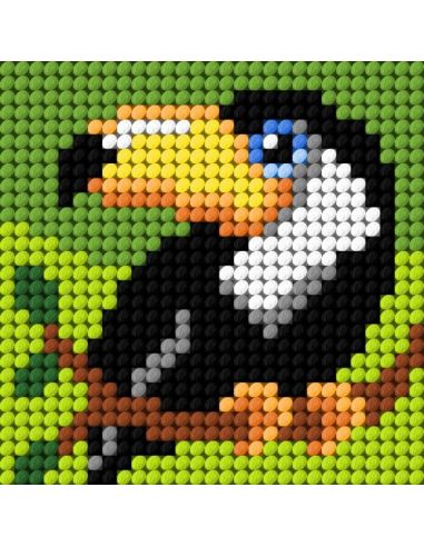 Kindercanvas kit - De toekan