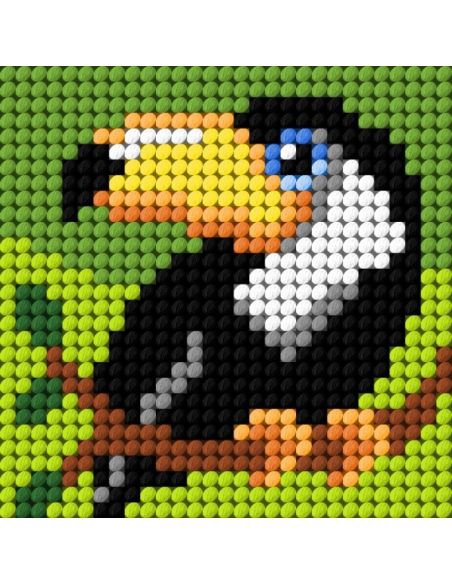 Kindercanvas kit - De toekan