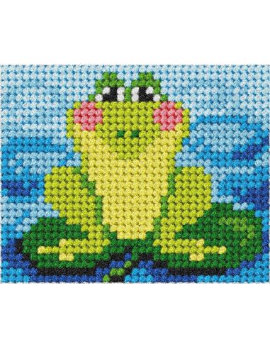 Kindercanvas kit - De kikker