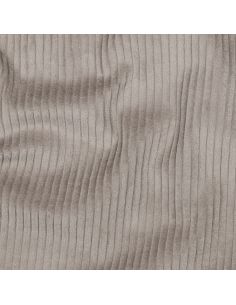 Katoenen ribfluweel stof - Taupe 2