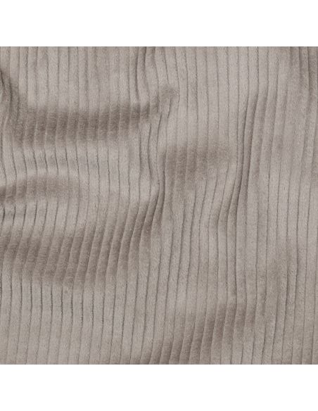 Katoenen ribfluweel stof - Taupe