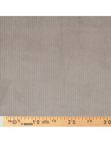 Katoenen ribfluweel stof - Taupe