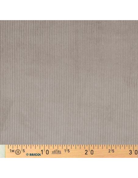 Katoenen ribfluweel stof - Taupe