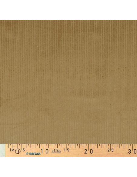 Katoenen ribfluweel stof - Oud goud