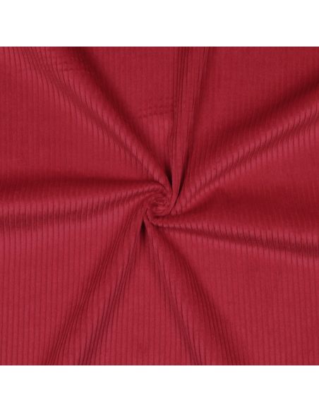 Katoenen ribfluweel stof - Rood