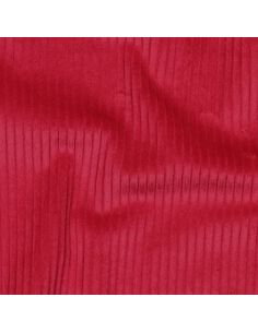 Katoenen ribfluweel stof - Rood 2