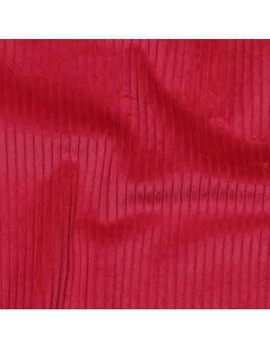 Katoenen ribfluweel stof - Rood