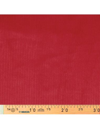 Katoenen ribfluweel stof - Rood