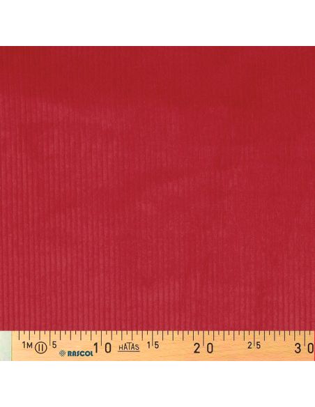 Katoenen ribfluweel stof - Rood