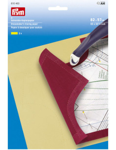 Geel patroonpapier voor naaien