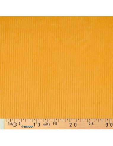 Katoenen ribfluweel stof - Geel