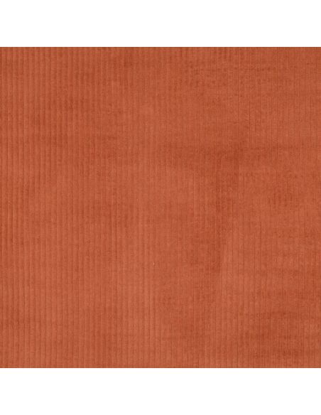Katoenen ribfluweel stof - Terracotta