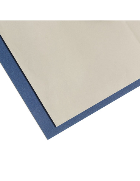 Wit en blauw carbonpapier