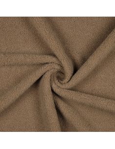 Dubbelzijdige Teddy-fleece stof - Mocha 2