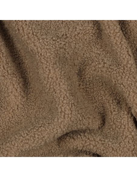 Dubbelzijdige Teddy-fleece stof - Mocha