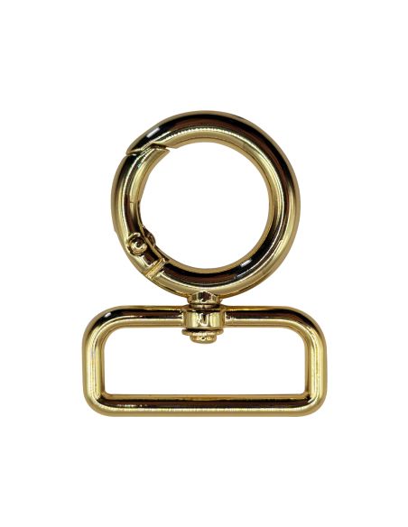 Ronde draaibare musketonhaak - Goud 32 x 20 mm