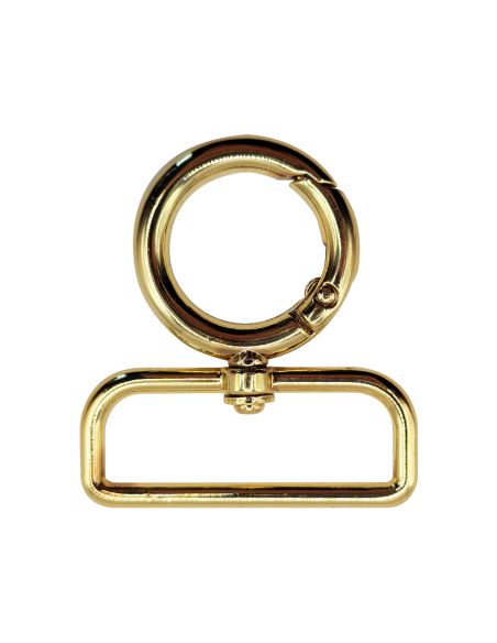 Ronde draaibare musketonhaak - Goud 40 x 20 mm