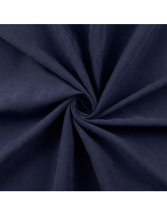 Satijnstof met perzikgevoel - Marineblauw