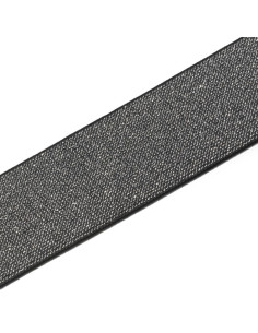 Elastiek Zwart en Zilver 50 mm