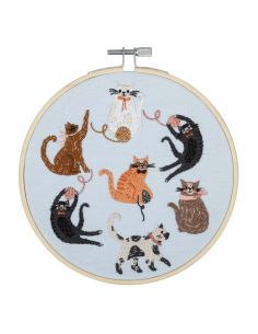 Borduurpakket - Katten