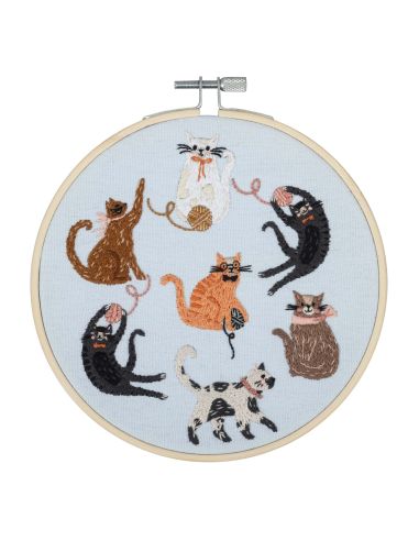 Borduurpakket - Katten