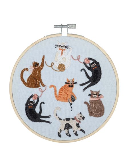 Borduurpakket - Katten