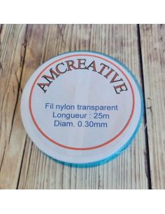 Nylon draad voor kralen 0,30 mm - Transparant 2