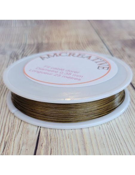 Draad voor kralen 0,38 mm - Goud