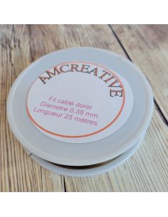 Draad voor kralen 0,38 mm - Goud 2