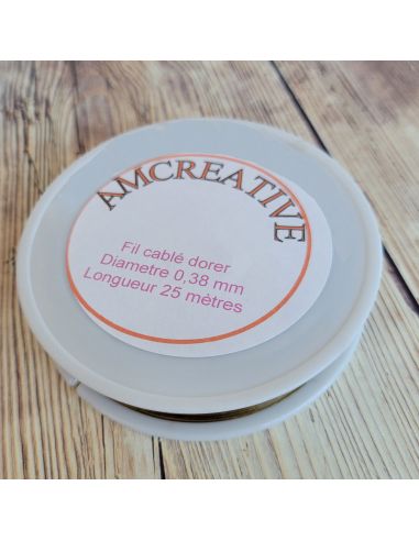 Draad voor kralen 0,38 mm - Goud