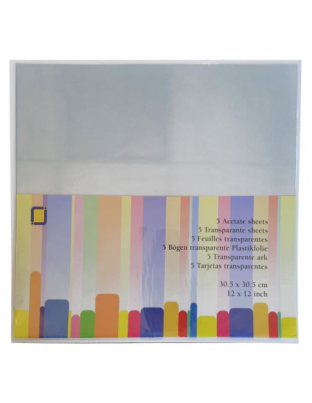 Set van 5 sjabloonvellen van rhodoïd plastic