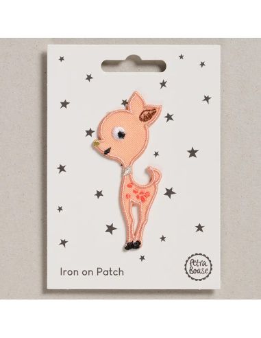 Strijkpatch - Roze hert
