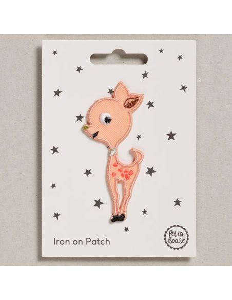 Strijkpatch - Roze hert