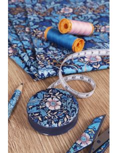 Rolmaat 150 cm - Collectie blauwe bloemen 2