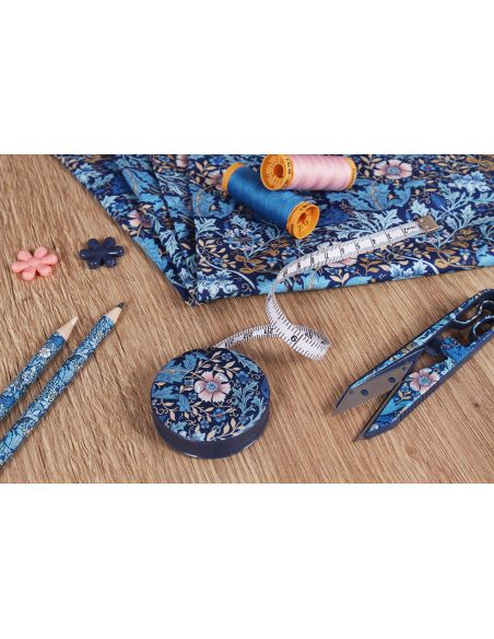 Rolmaat 150 cm - Collectie blauwe bloemen
