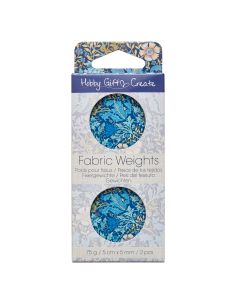 Set van 2 patroongewichten - Collectie blauwe bloemen 2