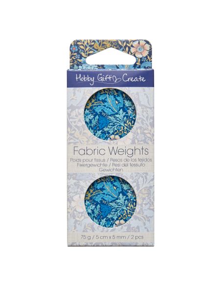 Set van 2 patroongewichten - Collectie blauwe bloemen