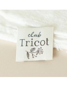 Geborduurd label om op te naaien Breiclub