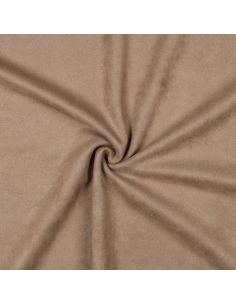 Stretch suèdine stof - Taupe