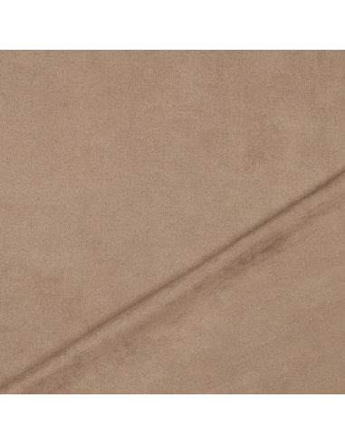 Stretch suèdine stof - Taupe
