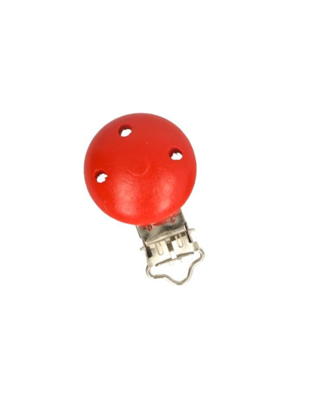 Houten fopspeenclip - Rood