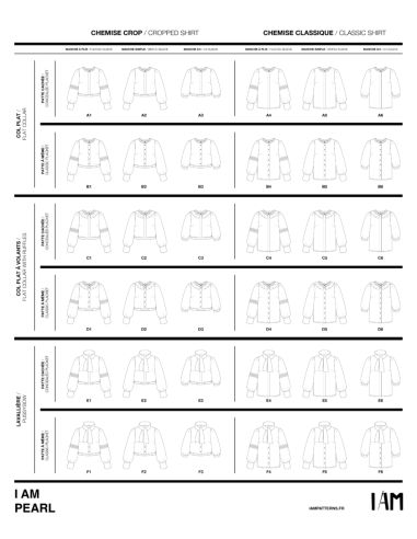 Pearl blouse- en topjespatroon - I am patterns