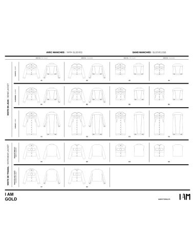 Patroon voor spijkerjas en werkjas Gold - I am patterns