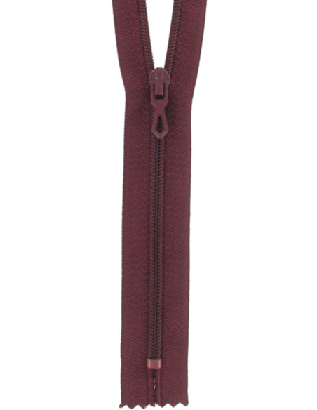 Nylon ritssluiting - Bordeaux